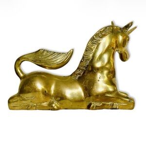 Brass Unicorn Figurine
